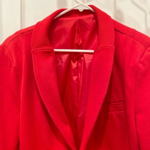 Soho Collection Red Cotton Blend Blazer.Size 48=M - Picture 8 of 16